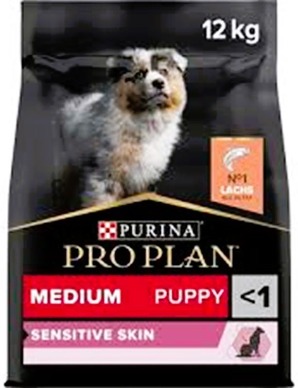 Purina Pro Plan Medium Puppy Sensitive Skin Somonlu Yavru Köpek Maması 12 Kg