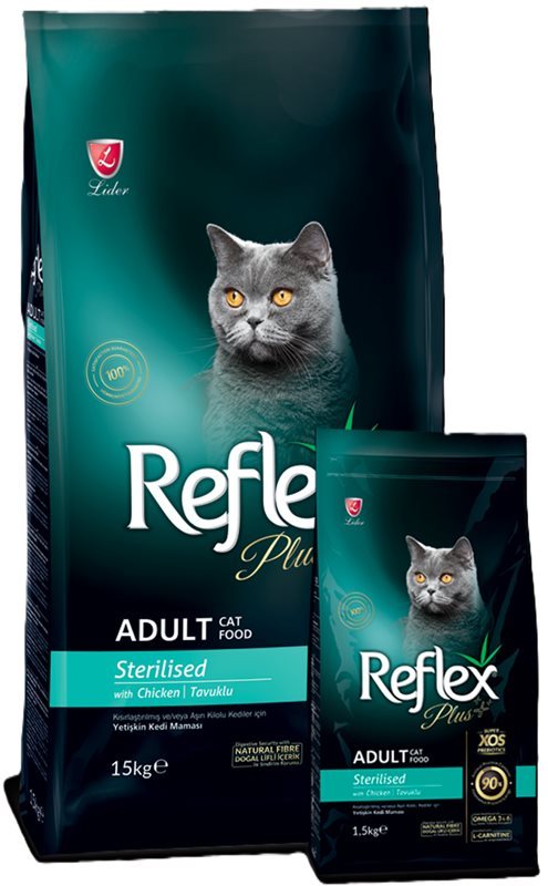 Reflex Plus Sterilised Tavuklu Kısırlaştırılmış Yetişkin Kedi Maması (1,5 Kg)