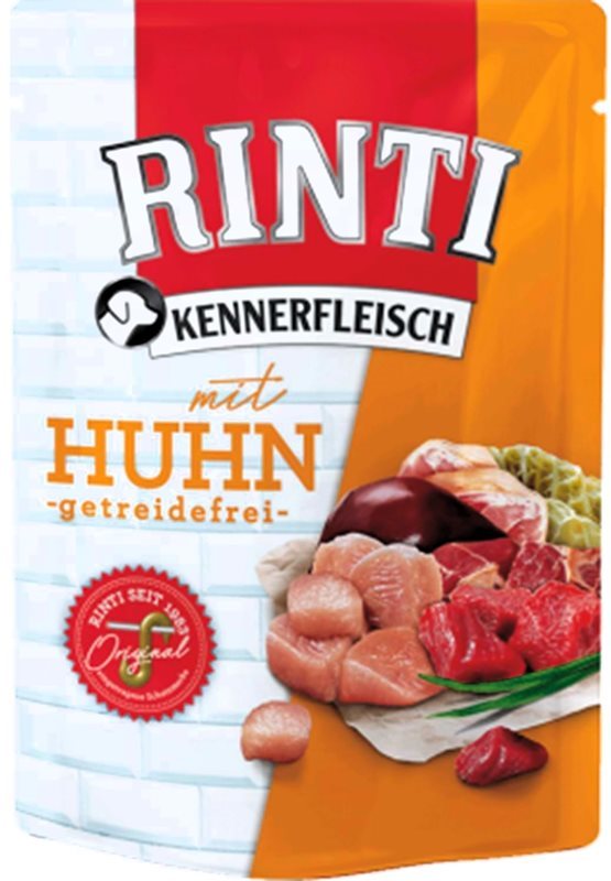 Rinti Kennerfleisch Mit Huhn Tahılsız Tavuk Etli Köpek Yaş Mama