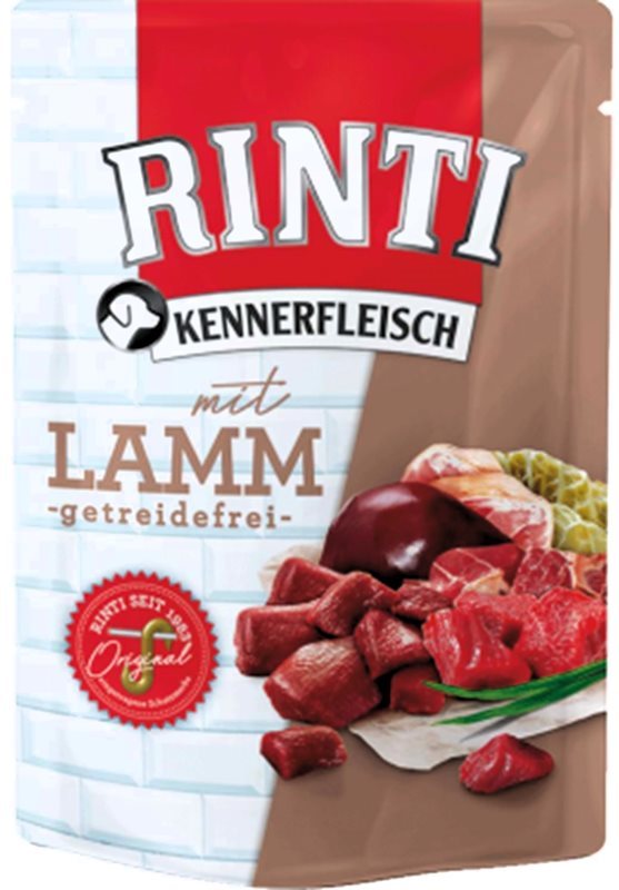 Rinti Kennerfleisch Mit Lamm Tahılsız Kuzu Etli Köpek Yaş Mama