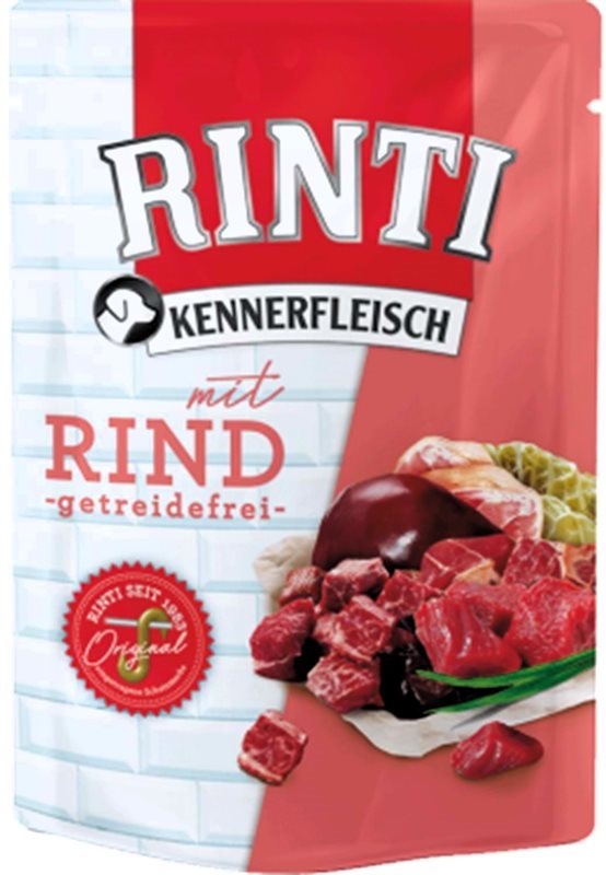 Rinti Kennerfleisch Mit Rind Tahılsız Dana Etli Köpek Yaş Mama