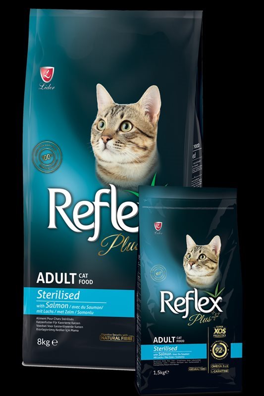 Reflex Plus Somonlu Kısırlaştırılmış Yetişkin Kedi Maması (1,5 Kg)