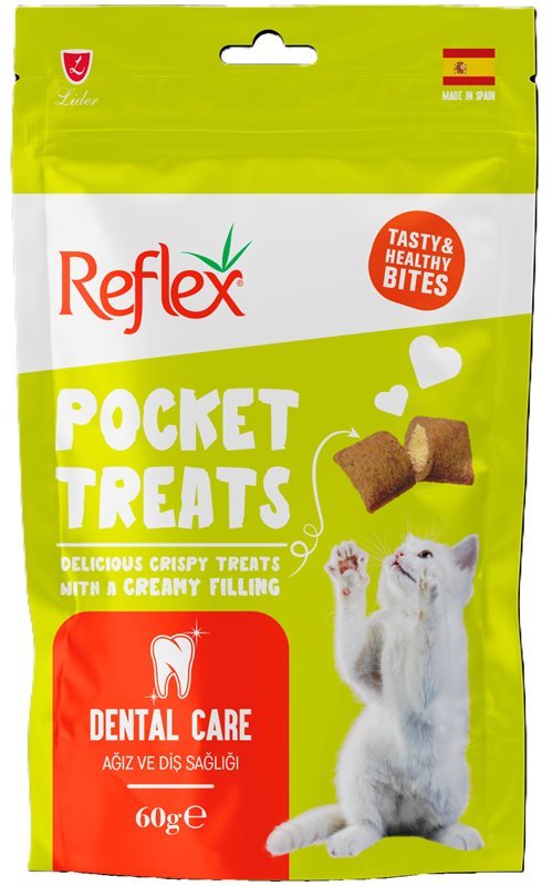 Reflex Pocket Treats Dental Care Kedi Ödül Maması (60 Gr)
