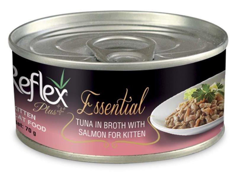 Reflex Plus Essential Ton Balıklı ve Somonlu Yavru Kedi Konservesi 70 Gr