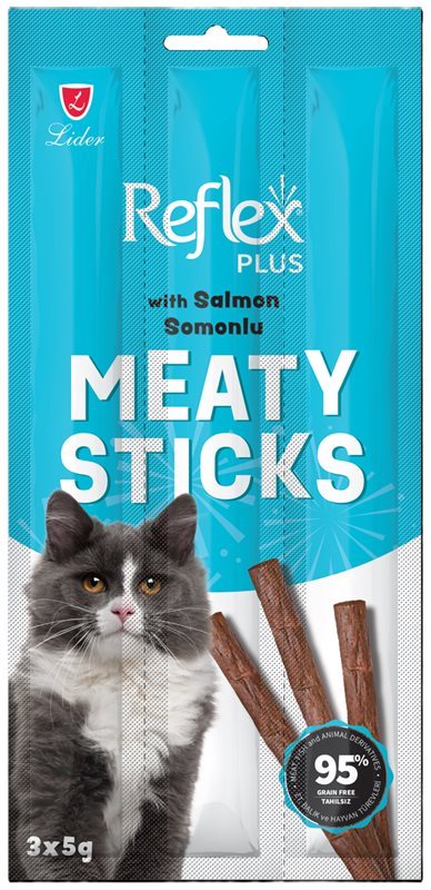 Reflex Plus Meaty Sticks Somonlu Kedi Ödül Maması (3x5 Gr)