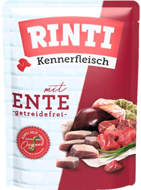 Rinti Kennerfleisch Mit Ente Tahılsız Ördek Etli Köpek Yaş Mama