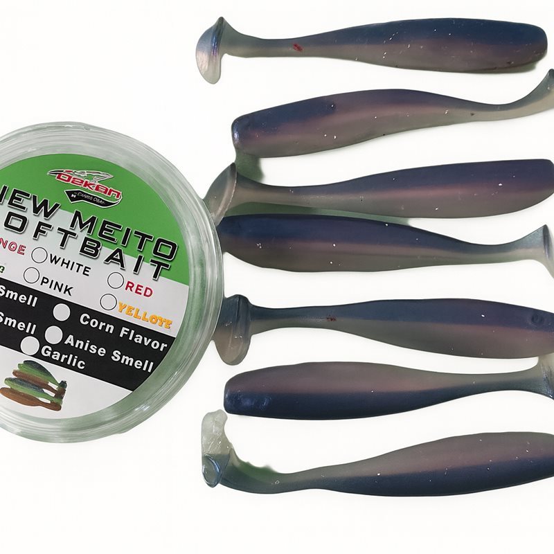 New Meito Silikon Balık Yemi – Yeşil 7 Adet