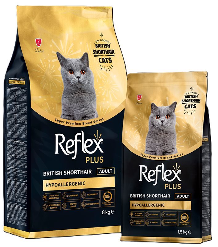 Reflex Plus British Shorthair Yetişkin Kedi Maması (1,5 Kg)
